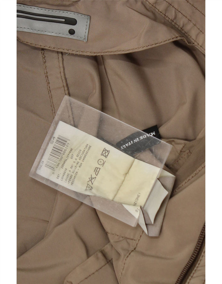VINTAGE Womens Bomber Jacket IT 54 3XL Beige Polyester Vintage Vintage and Second-Hand Vintage from Messina Hembry 