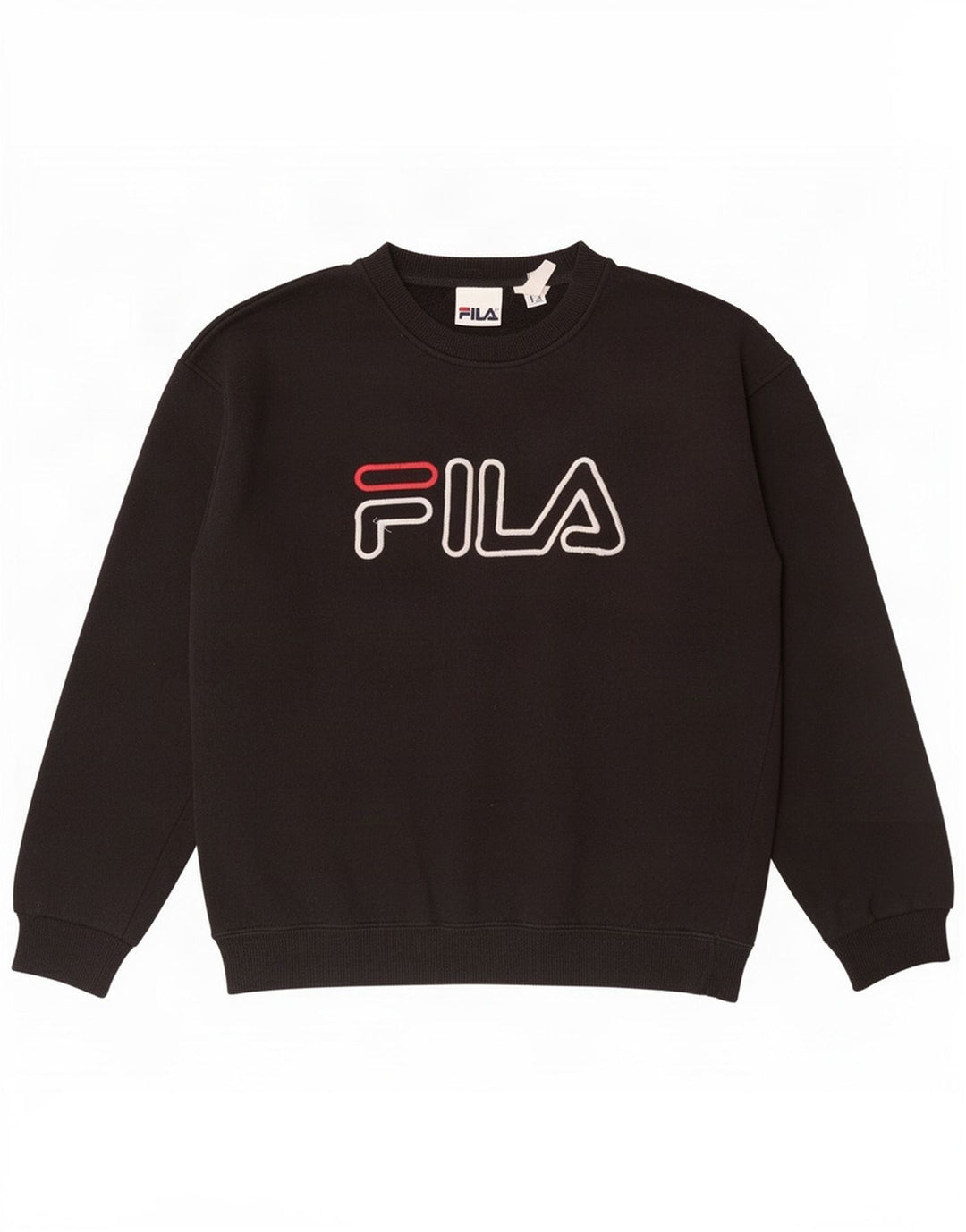 Felpa grafica da uomo Fila Maglione piccolo nero
