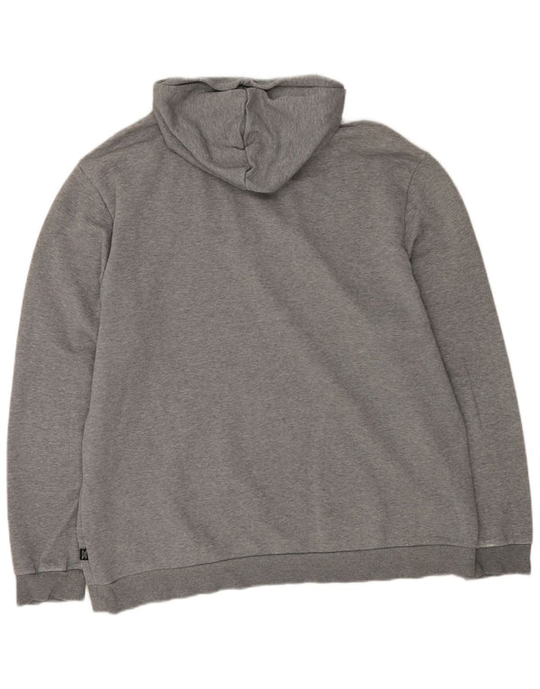 Felpa con cappuccio grafica da uomo Puma 2XL in cotone grigio