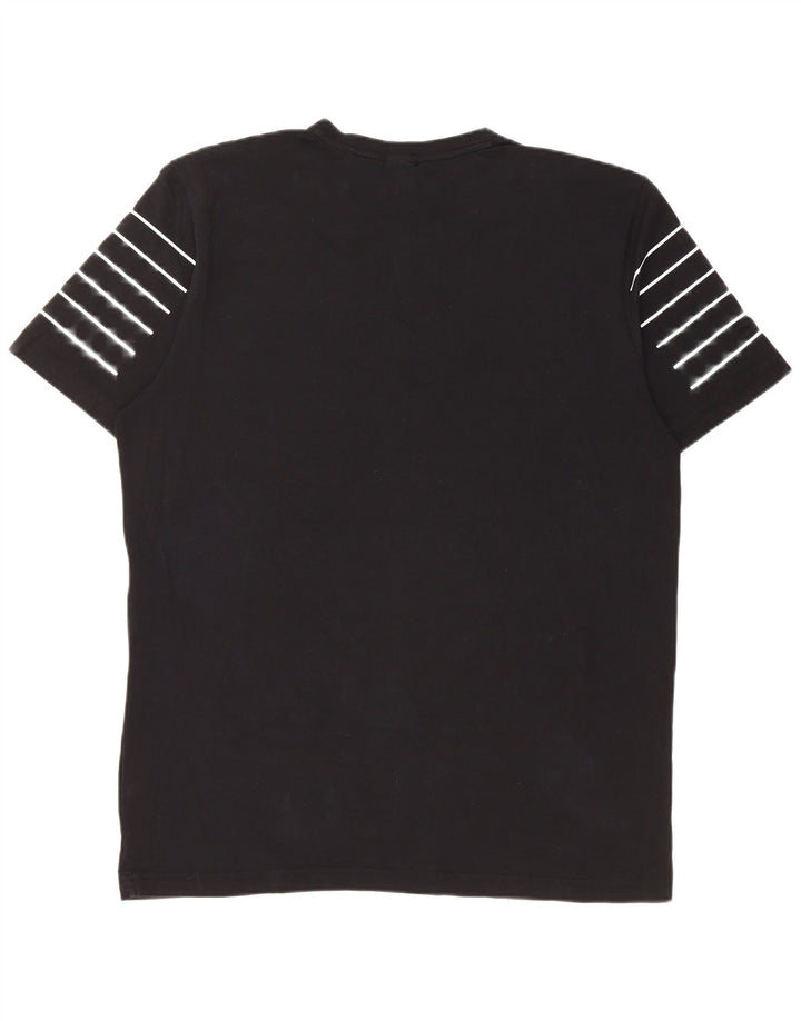 T-shirt grafica da uomo HUGO BOSS Top grande in cotone a righe nere
