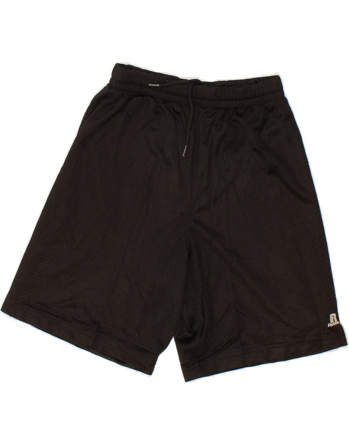 RUSSELL ATHLETIC Boys Sport Shorts 15-16 Years  Black Polyester Vintage Russell Athletic and Second-Hand Russell Athletic from Messina Hembry 