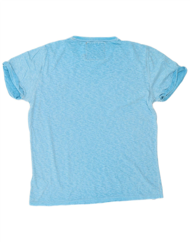 T-shirt da uomo Superdry Top XL in cotone chiazzato blu