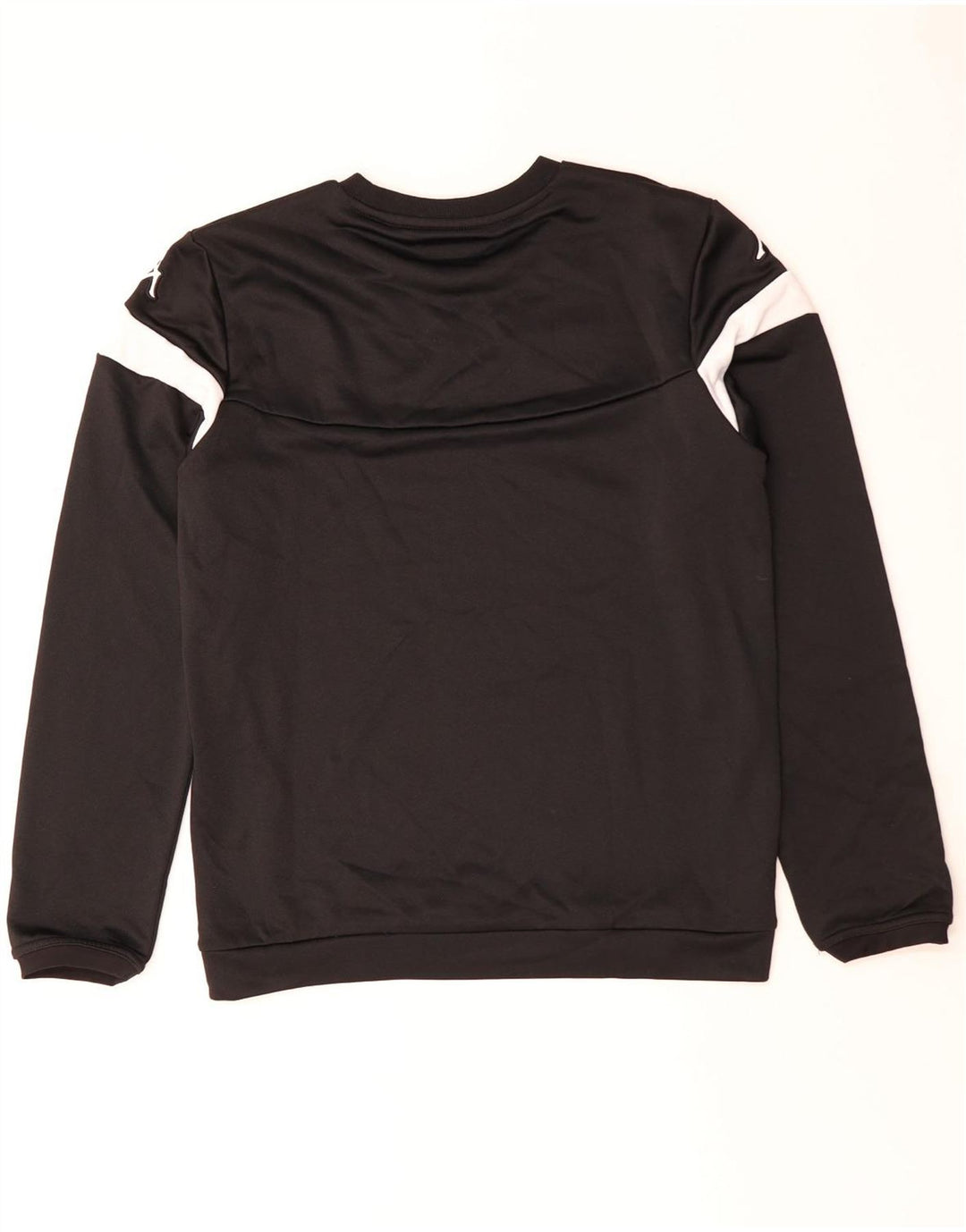 Felpa grafica da uomo Kappa, maglione, colore nero medio, in poliestere color block