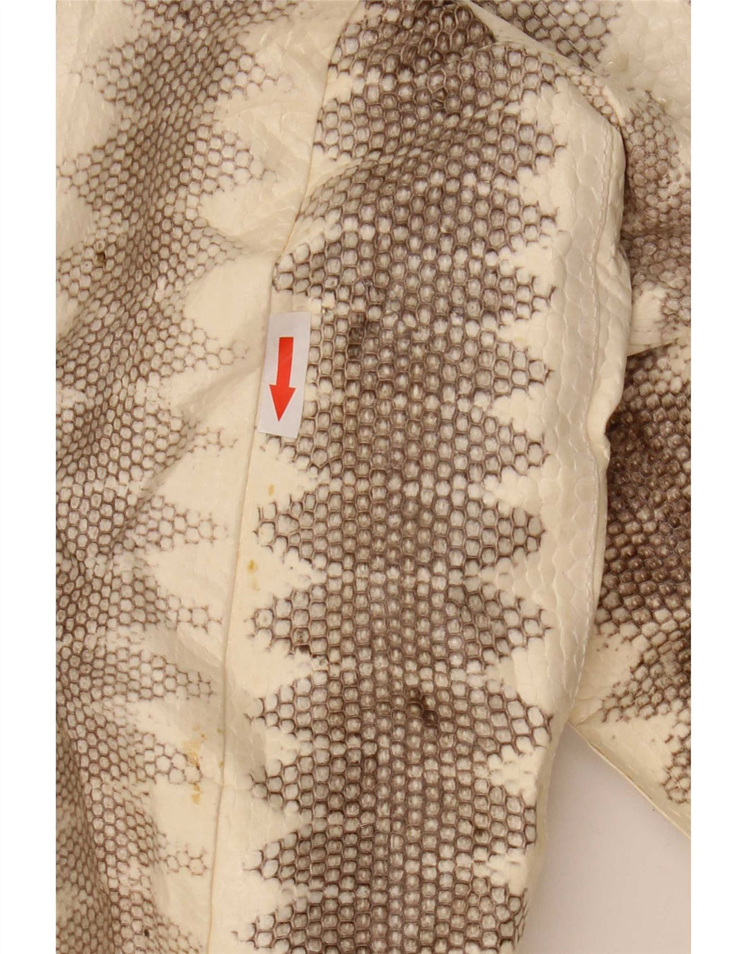Giacca in pelle da uomo Lee Sands UK 40 grande stampa animalier beige