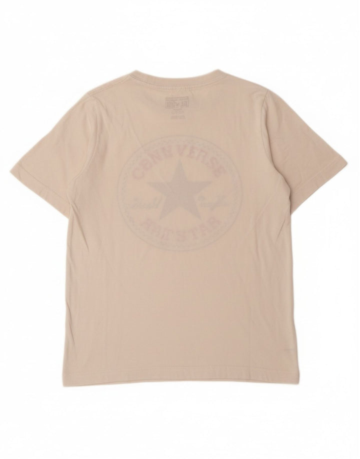 T-shirt grafica per ragazzi CONVERSE Top 10-11 anni cotone bianco medio