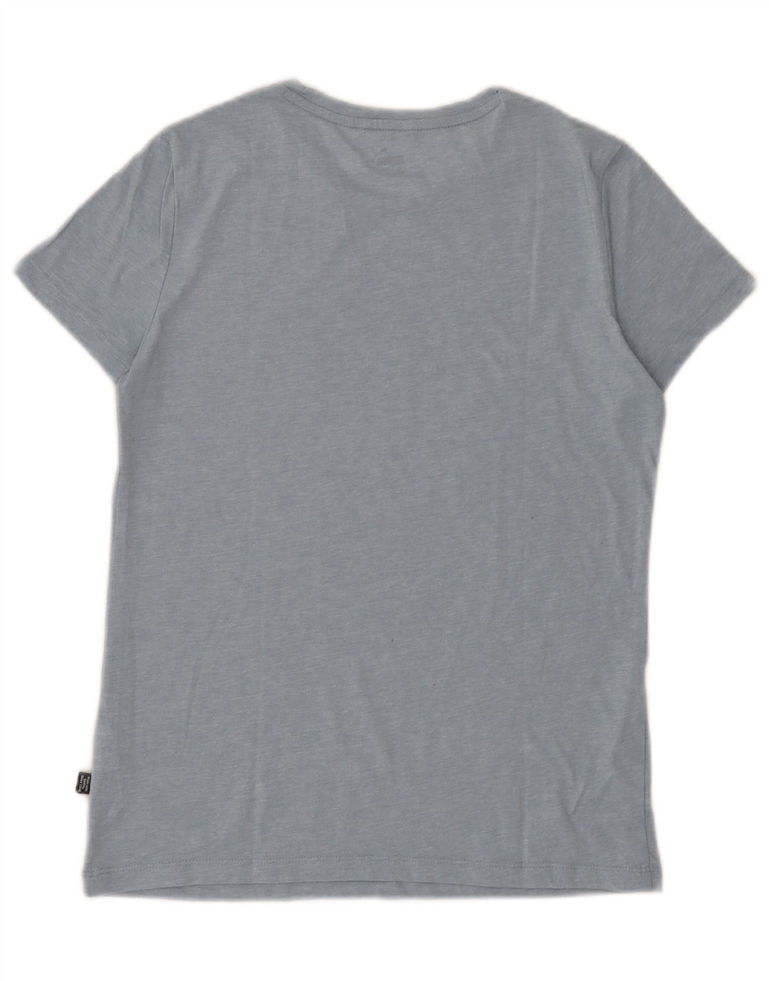 T-shirt grafica da donna Puma UK 10 piccola in poliestere screziato blu