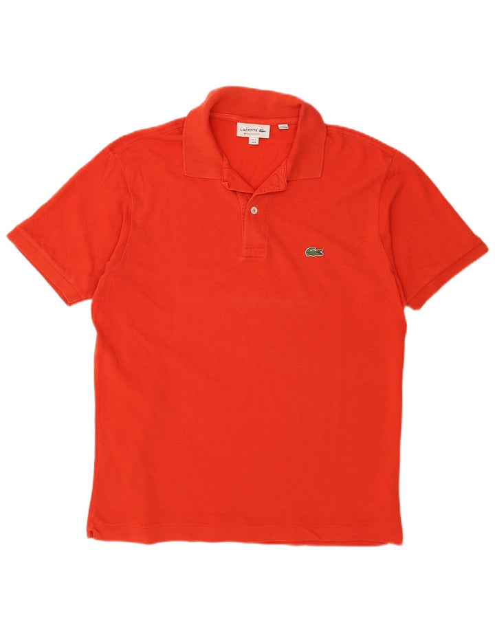 Polo LACOSTE da uomo vestibilità classica taglia 4 cotone arancione medio