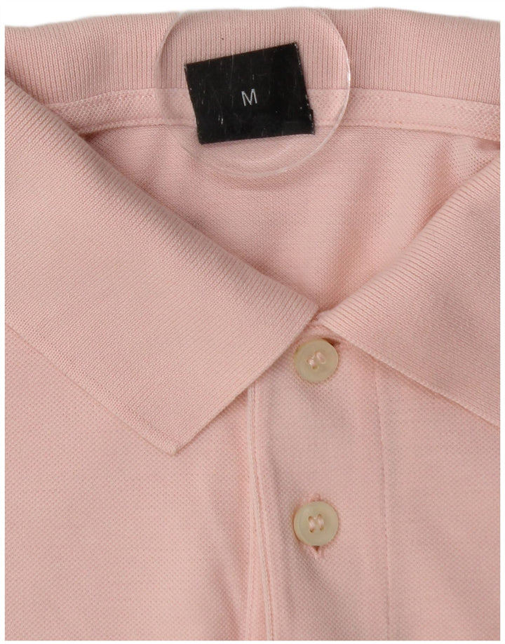 HUGO BOSS Mens Polo Shirt Medium Pink Cotton