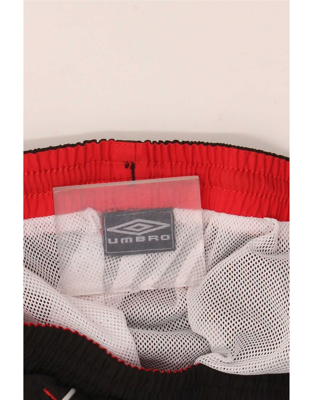 Pantaloncini da bagno grafici da uomo Umbro 2XL poliestere nero