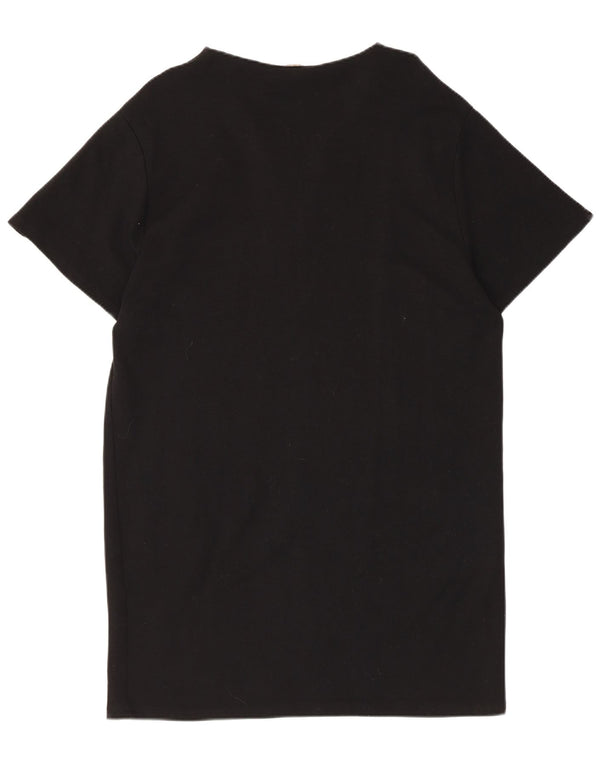 Abito T-shirt Zara da donna UK 14 medio nero