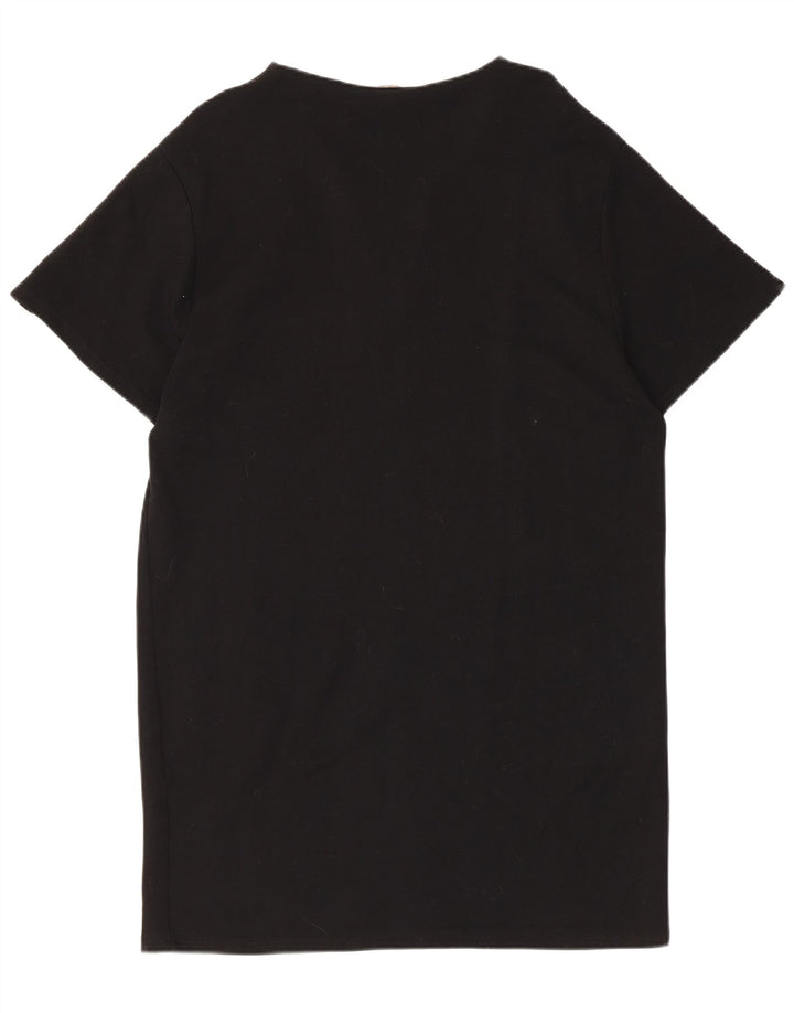 Abito T-shirt Zara da donna UK 14 medio nero