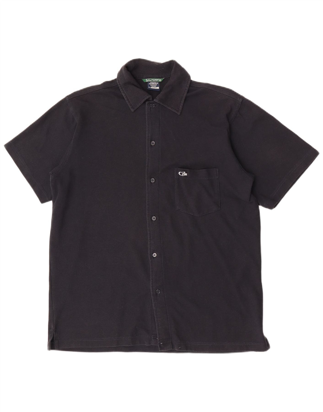 Camicia a maniche corte da uomo Carrera grande nera