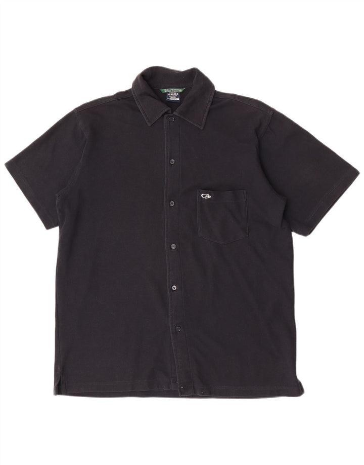 Camicia a maniche corte da uomo Carrera grande nera