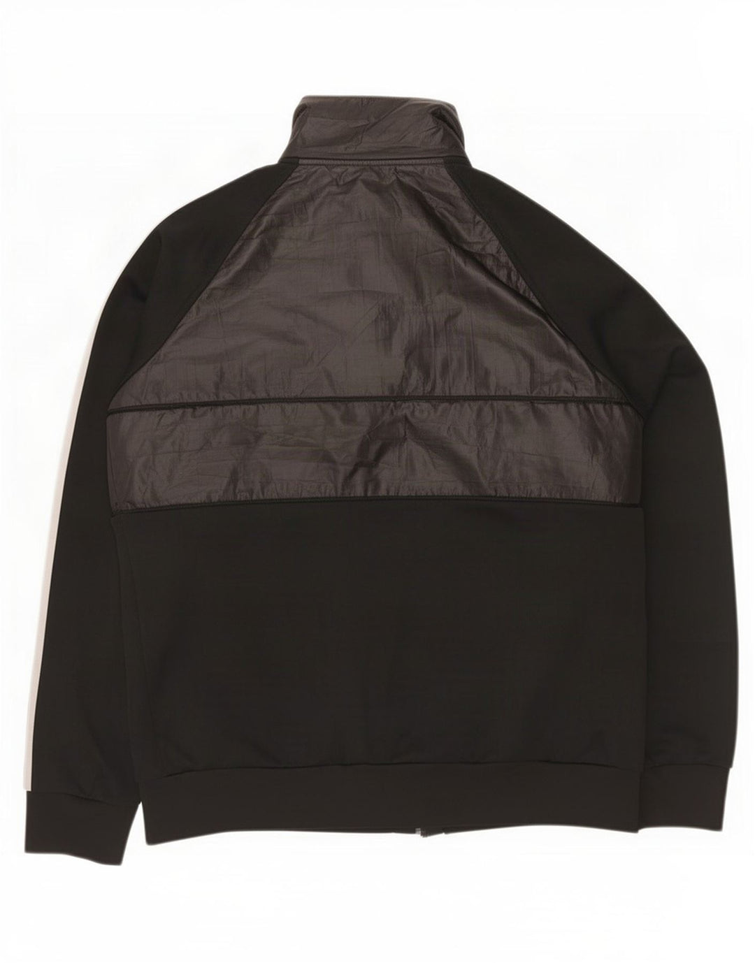 Giacca da ginnastica da uomo Adidas Large nera in poliestere