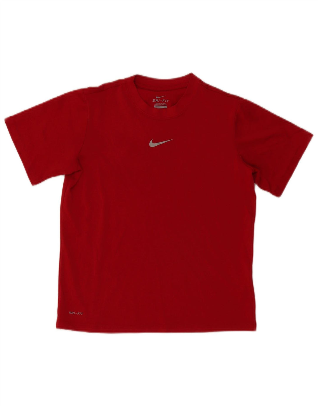 T-shirt da ragazzo Nike Dri Fit Top 10-11 anni poliestere rosso medio