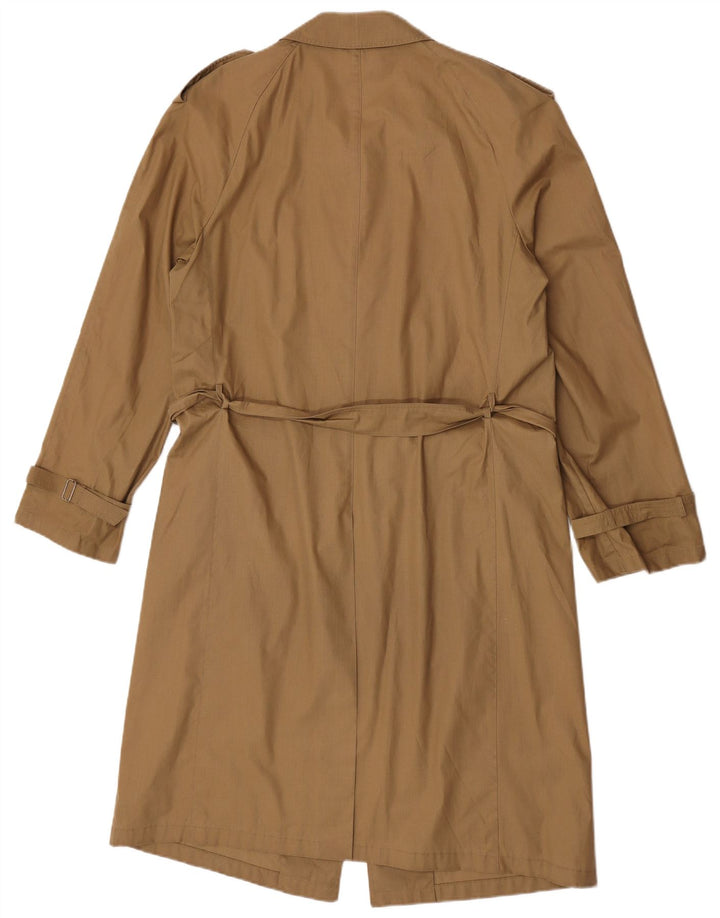 Trench da uomo vintage EU 46 piccolo marrone