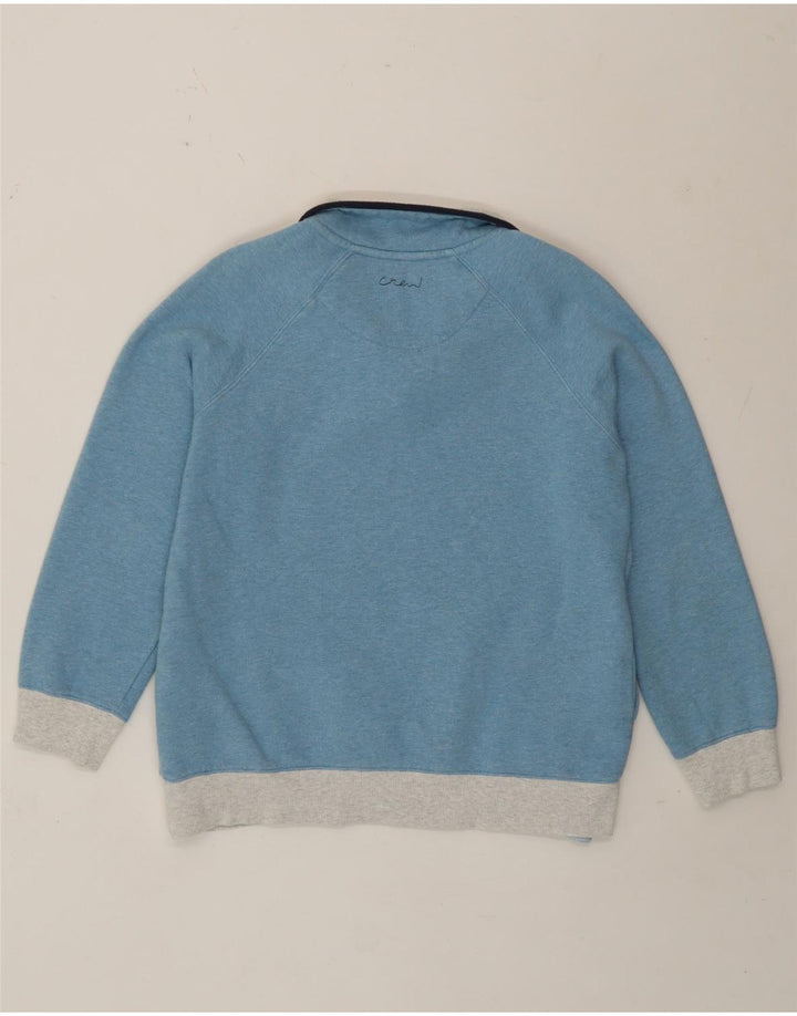 Crew Clothing Felpa da donna Maglione UK 12 Colorblock blu medio
