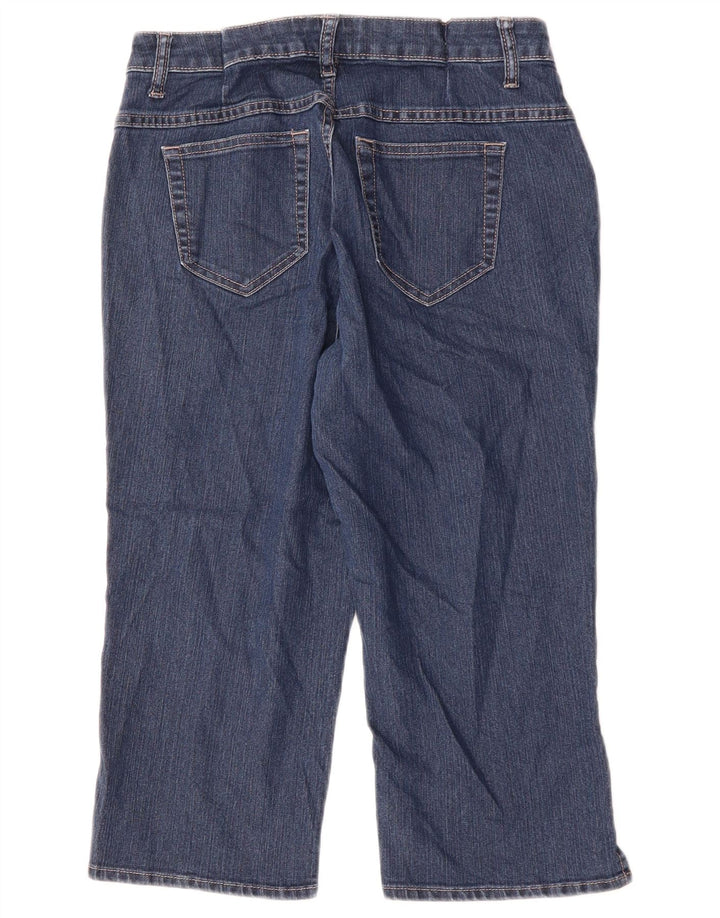 Jeans Lee Riders Capri da donna US 8 medio W30 L18 cotone blu navy