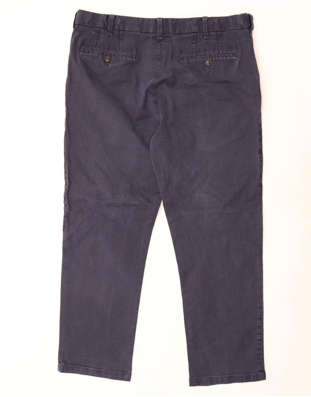 MARKS & SPENCER Pantaloni chino da uomo blu Harbour W38 L27 blu navy