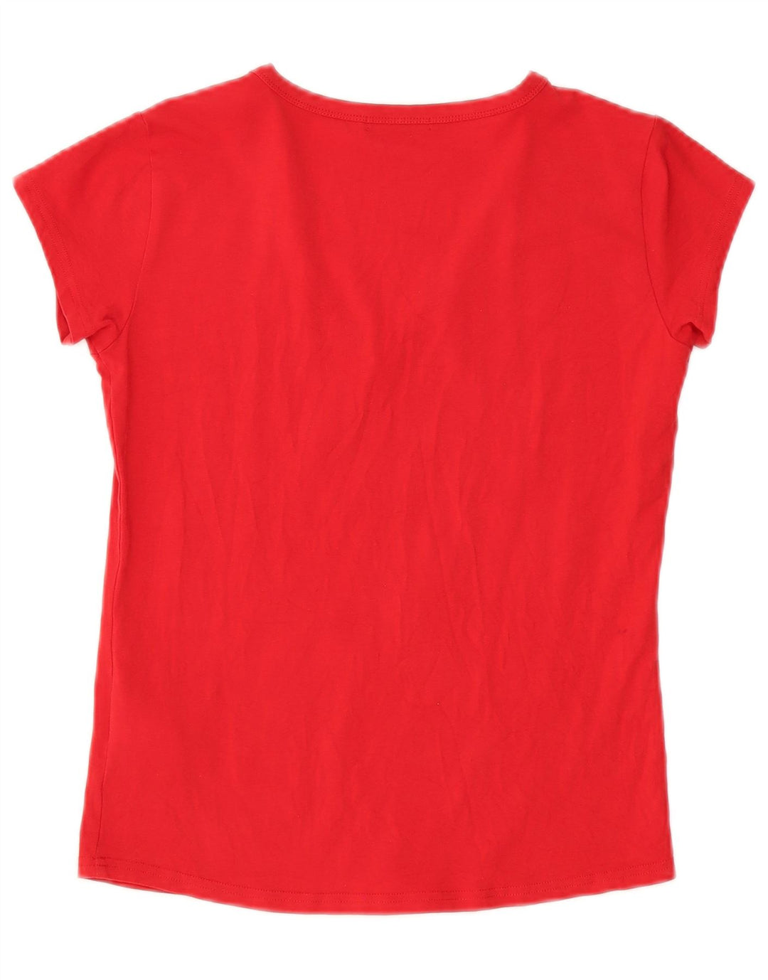 T-shirt grafica da donna Popeye ICEBERG Top UK 12 cotone rosso medio