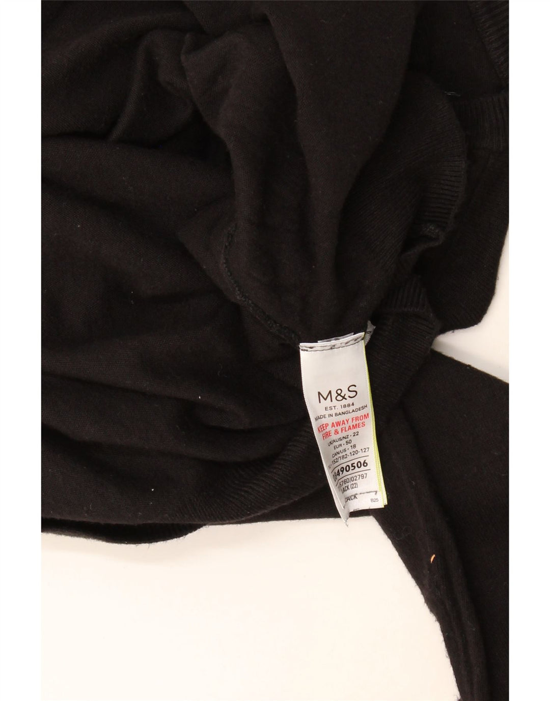 Maglione cardigan da donna Marks & Spencer UK 22 2XL Viscosa nera