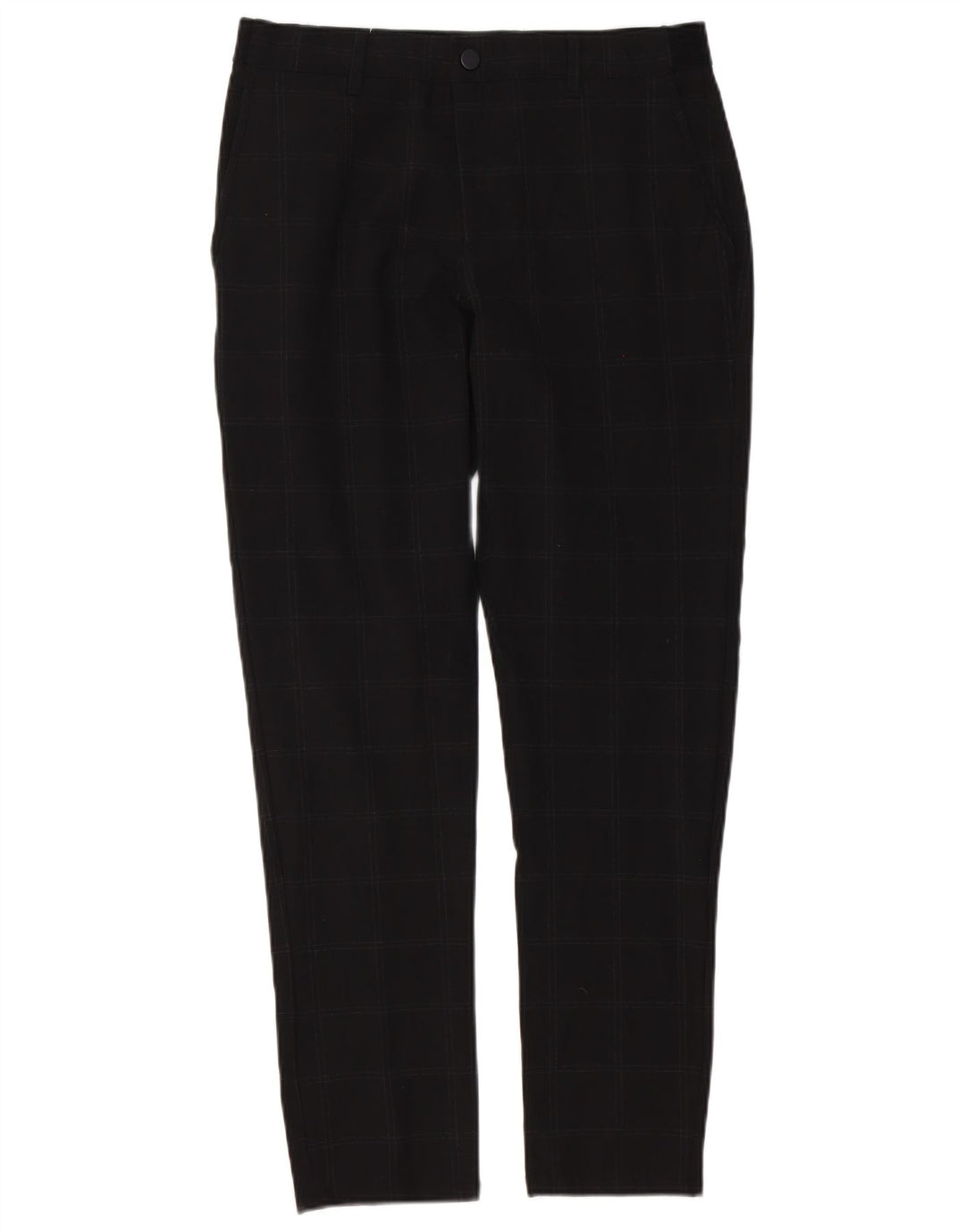 Pantaloni chino slim da uomo Zara medi W31 L30 neri a quadri