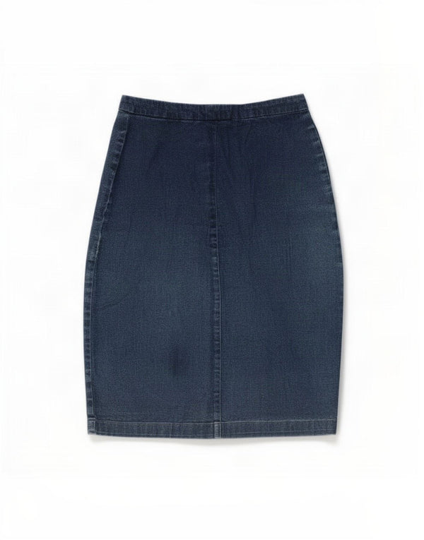 Gonna in denim da donna Calvin Klein media W28 cotone blu