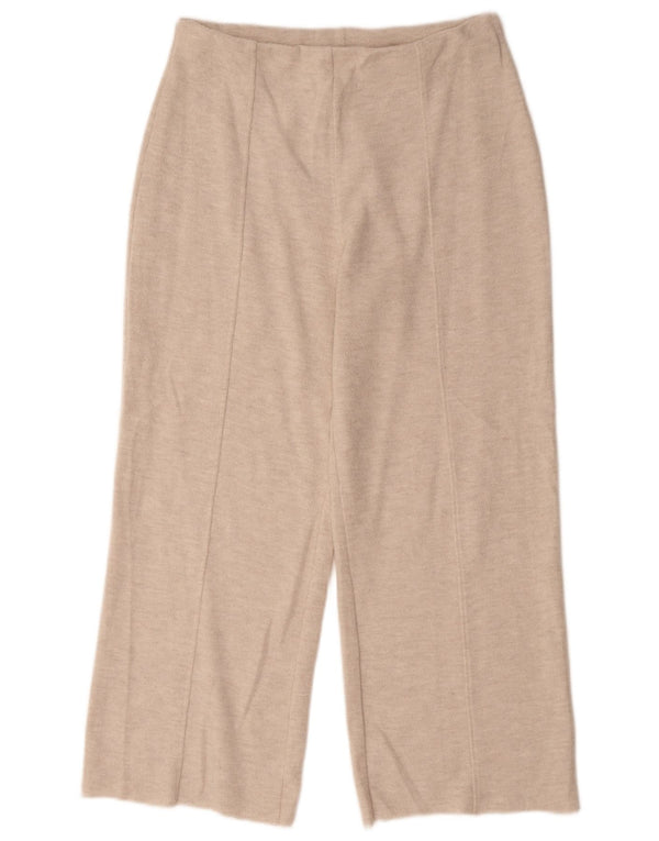 Pantaloni da tuta da donna Zara a gamba larga UK 12 Beige medio