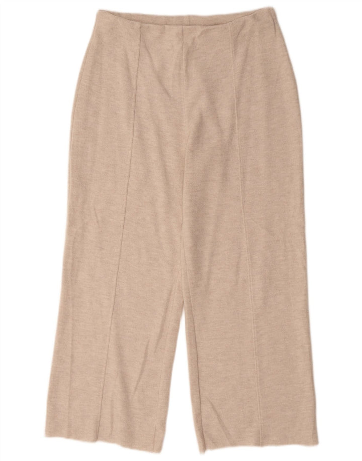 Pantaloni da tuta da donna Zara a gamba larga UK 12 Beige medio