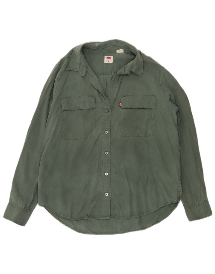 Maglietta da donna LEVI'S UK 14 Lyocell verde medio