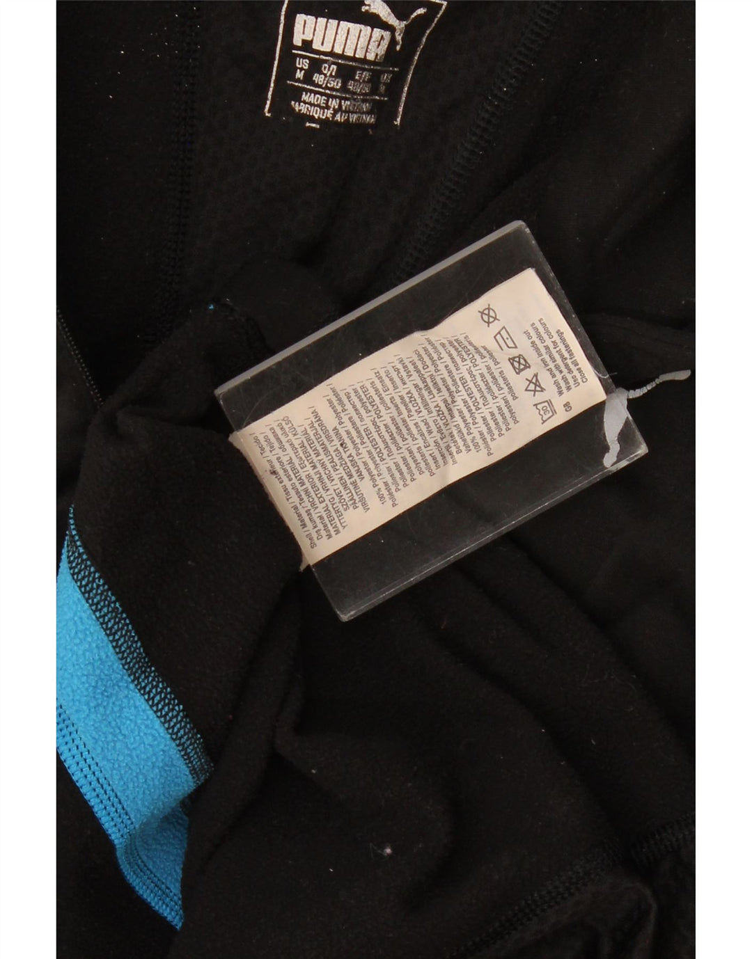 Maglia da tuta pullover da donna con zip e collo Puma UK 14 Medium Black Colourblock