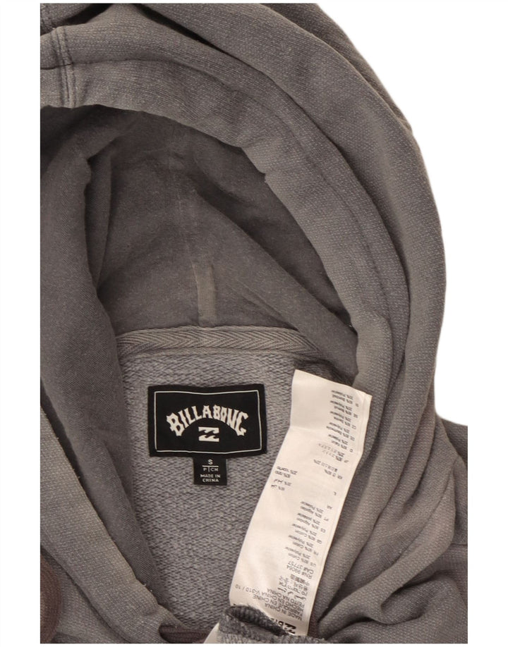 Maglione con cappuccio grafico da uomo BILLABONG piccolo in cotone grigio