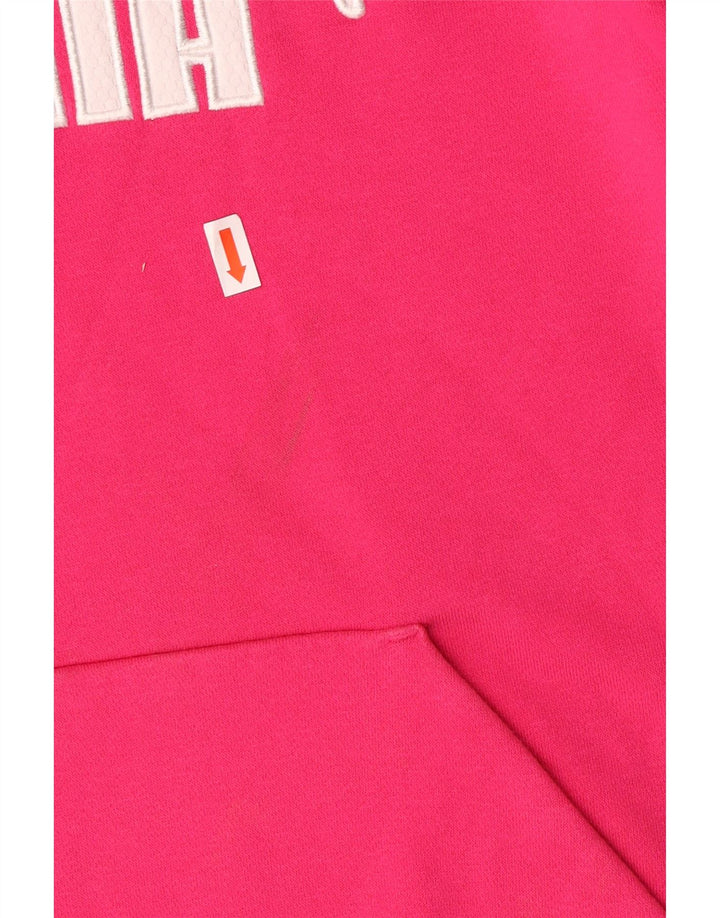 Felpa con cappuccio grafica da donna PUMA UK 10 Small in cotone rosa