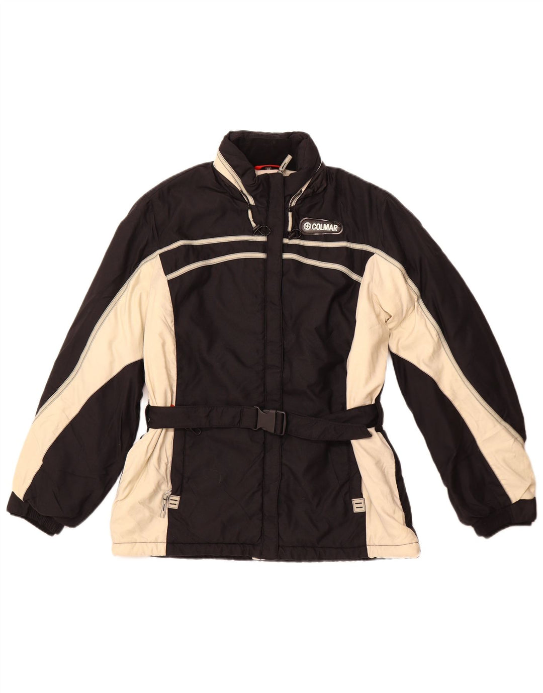 Giacca da sci con cappuccio da donna COLMAR IT 46 Large in nylon color block nero