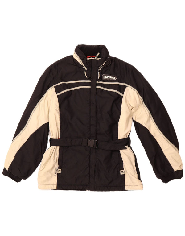 Giacca da sci con cappuccio da donna COLMAR IT 46 Large in nylon color block nero