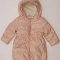 GAP Baby Girls Hooded Padded Jacket 18-24 Months Pink Polyester Vintage Gap and Second-Hand Gap from Messina Hembry 