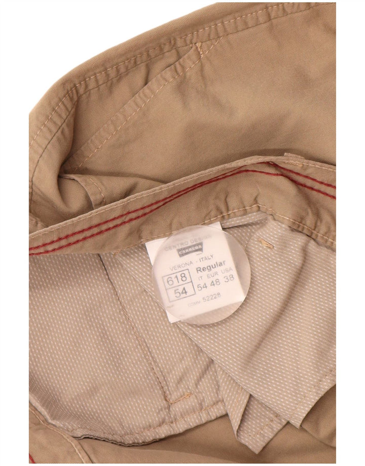 Pantaloncini cargo da uomo vestibilità regolare Carrera W38 XL cotone beige