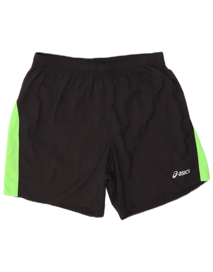 Pantaloncini sportivi da uomo Asics XL Nero in poliestere color block