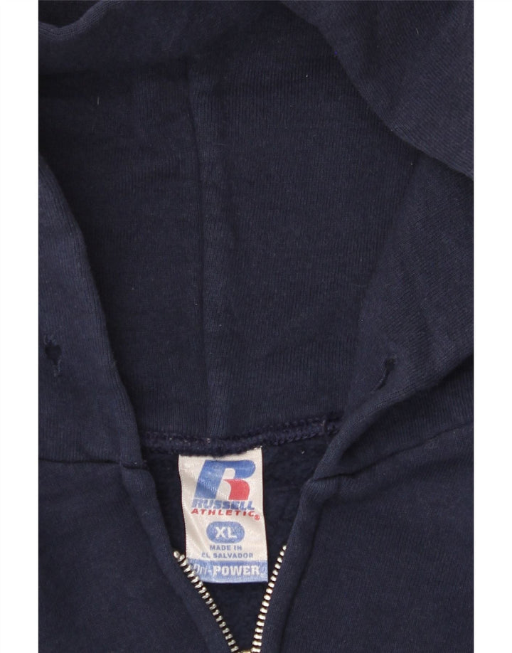 RUSSELL ATHLETIC Maglione con cappuccio e zip Dri-Power da donna UK 18 XL Blu navy