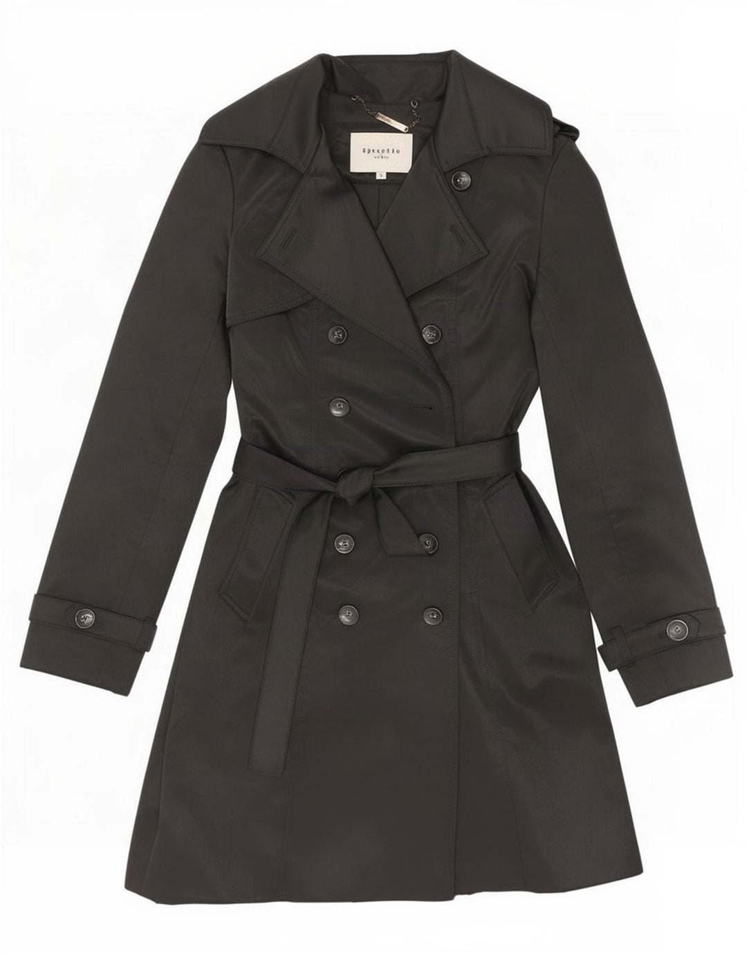 Trench da donna Specchio UK 10 piccolo poliestere nero