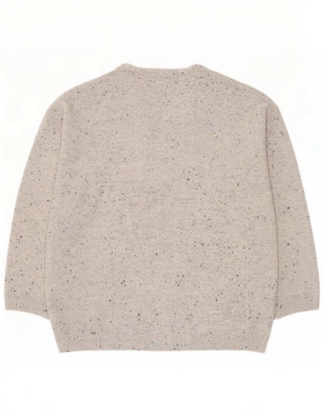 Marks & Spencer Maglione da donna con scollo a V UK 14 Grigio medio chiazzato