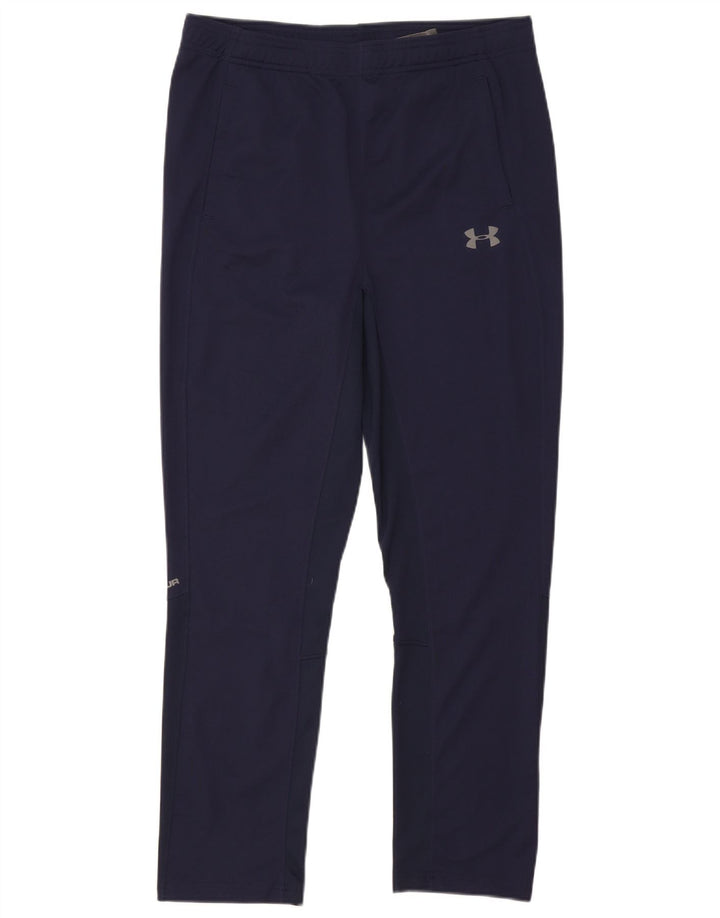 Pantaloni da tuta da ragazzo Under Armour 13-14 anni XL poliestere blu navy