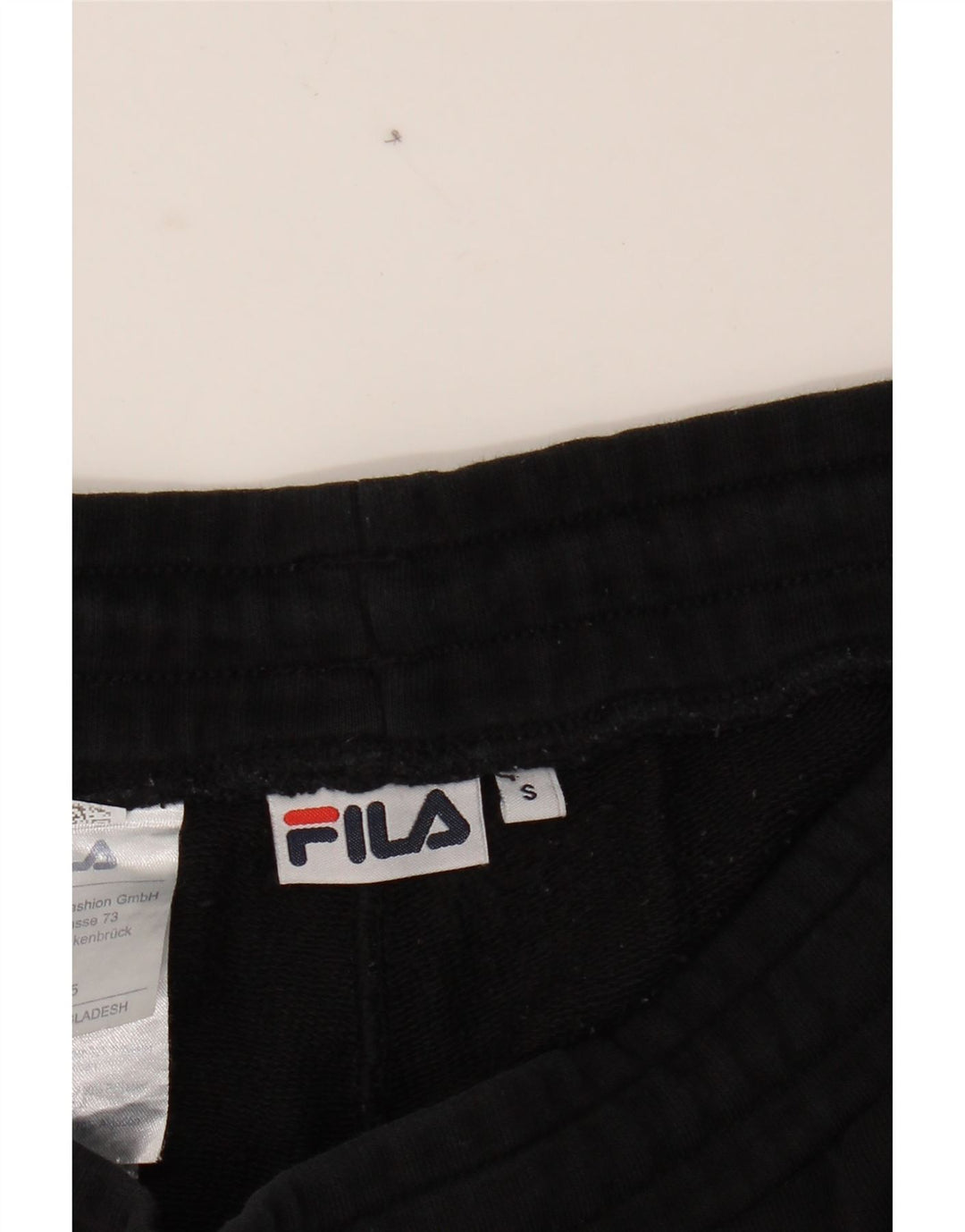 FILA Mens Graphic Tracksuit Trousers Joggers Small  Black Cotton Vintage Fila and Second-Hand Fila from Messina Hembry 