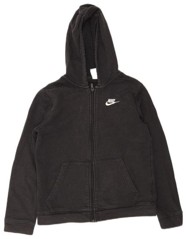 Felpa con cappuccio Nike da ragazzo vestibilità regolare 12-13 anni grande cotone nero