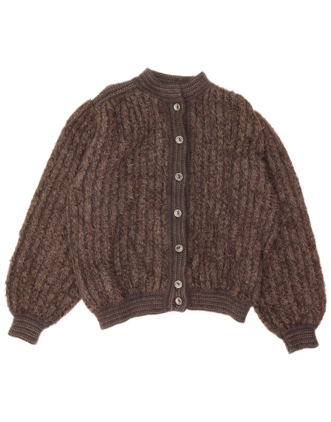 Maglione Cardigan Donna Mariedda IT 46 Large Marrone a Righe
