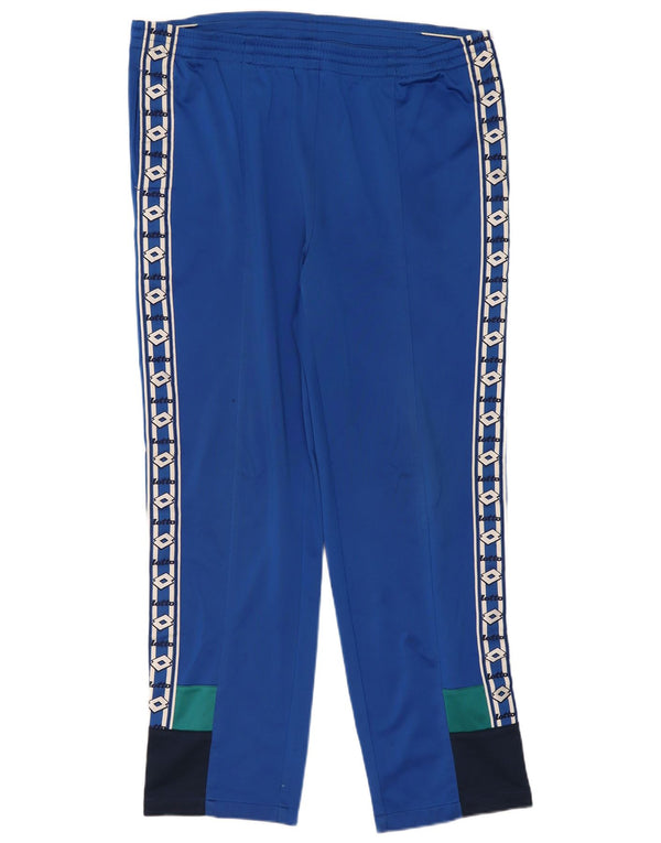 Pantaloni da tuta con grafica da uomo Lotto UK 42/44 XL Blu Colourblock
