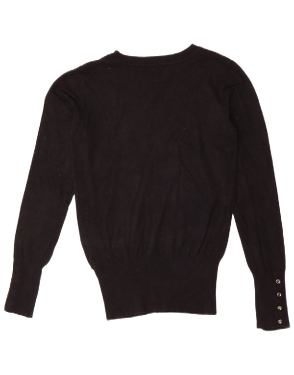 Maglione maglione con scollo a barca da donna Guess UK 4 XS viscosa nera