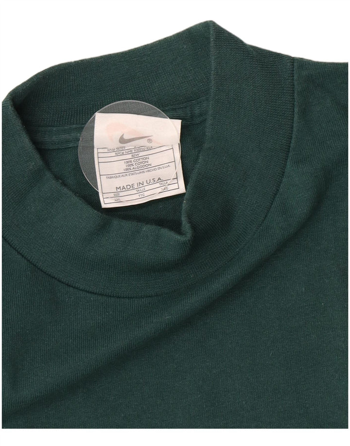Maglia Nike Uomo Manica Lunga 2XL Verde Cotone
