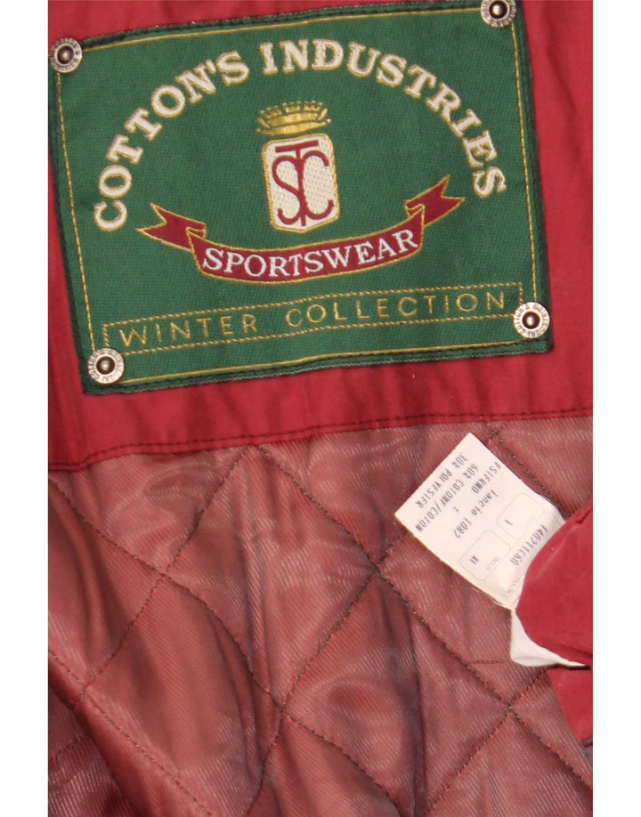 Giacca a vento da uomo Cotton's Industries UK 42 XL Cotone rosso