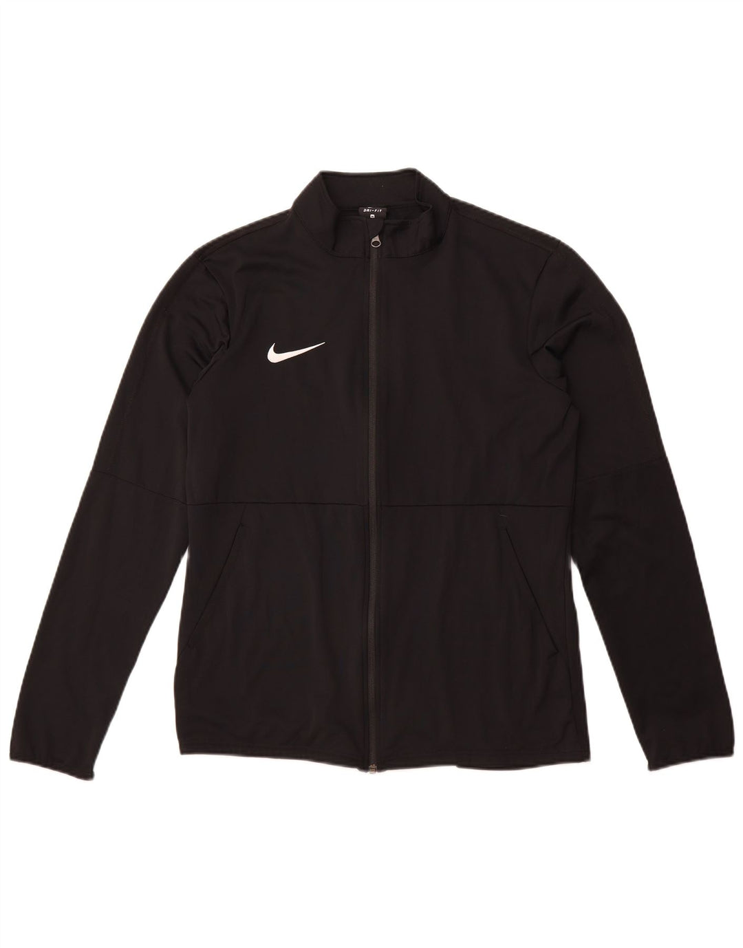Giacca superiore della tuta da uomo Nike Dri Fit, poliestere nero medio
